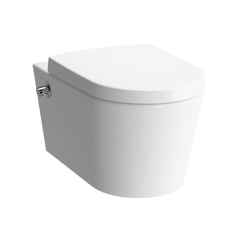 Wand-WC Bidetfunktion ArmaturOptions Nest Wand-WC mit Bidetfunktion, mit integrierter Armatur, Weiß Hochglanz