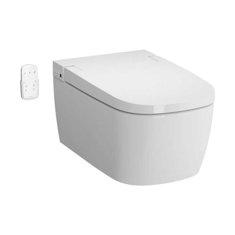 Wand-WC V-CareV-Care 1.1 Basic Dusch-WC mit Oberflächenveredelung, VitrA Clean, Weiß