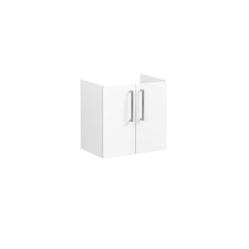Waschtischunterschrank CompactRoot Flat Waschtischunterschrank Compact, mit 2 Türen, 56,5 cm, Weiß Hochglanz