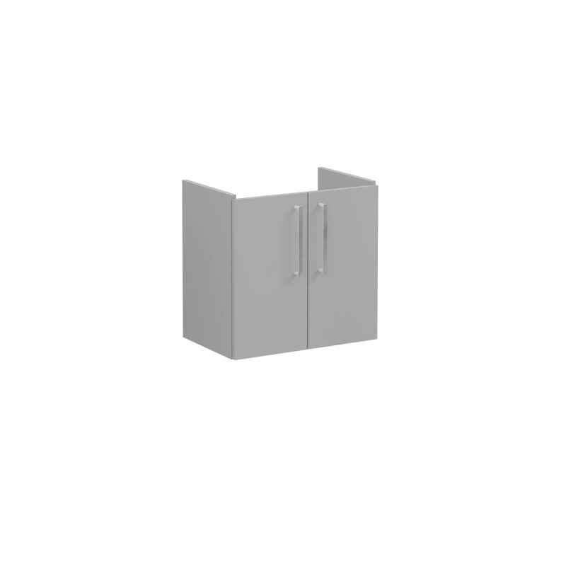 Waschtischunterschrank CompactRoot Flat Waschtischunterschrank Compact, mit 2 Türen, 56,5 cm, Felsgrau Matt
