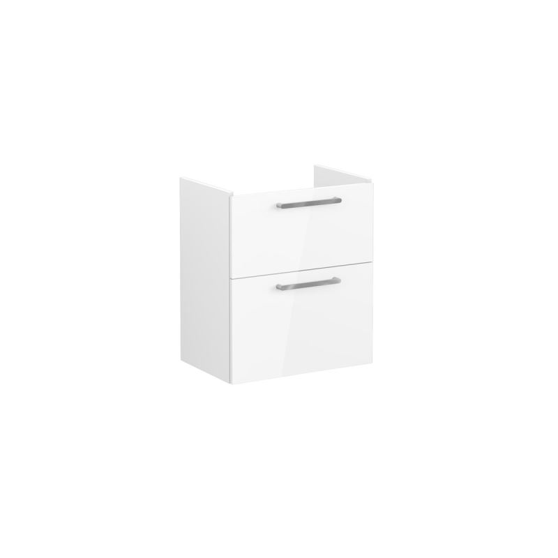 Waschtischunterschrank CompactRoot Flat Waschtischunterschrank Compact, mit 2 Vollauszügen, 56,5 cm, Weiß Hochglanz