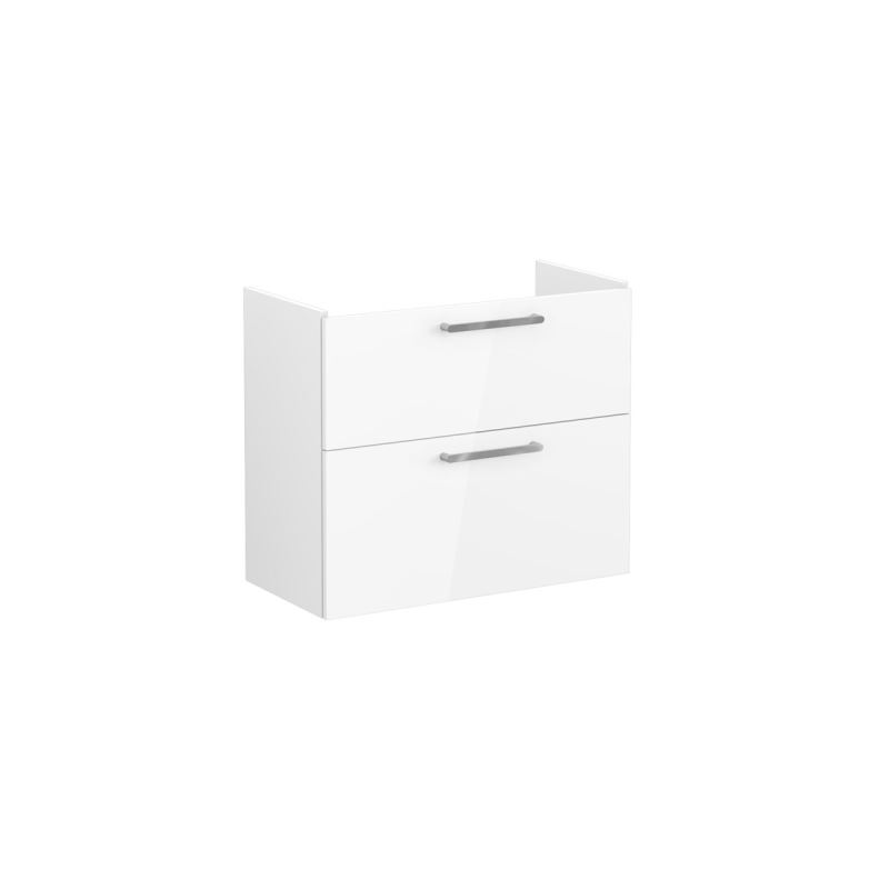 Waschtischunterschrank CompactRoot Flat Waschtischunterschrank Compact, mit 2 Vollauszügen, 76,5 cm, Weiß Hochglanz