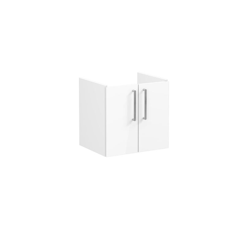 WaschtischunterschrankRoot Flat Waschtischunterschrank, mit 2 Türen, 56,5 cm, Weiß Hochglanz