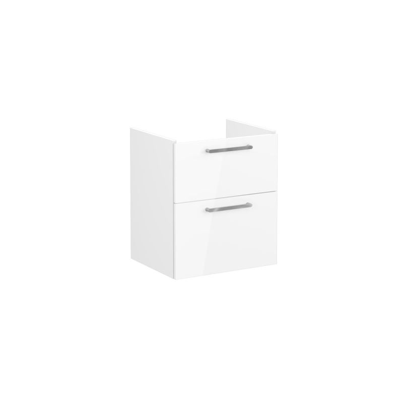WaschtischunterschrankRoot Flat Waschtischunterschrank, mit 2 Vollauszügen, 56,5 cm, Weiß Hochglanz