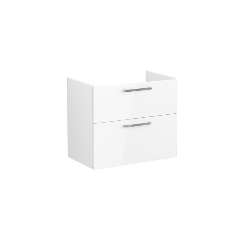 WaschtischunterschrankRoot Flat Waschtischunterschrank, mit 2 Vollauszügen, 76,5 cm, Weiß Hochglanz