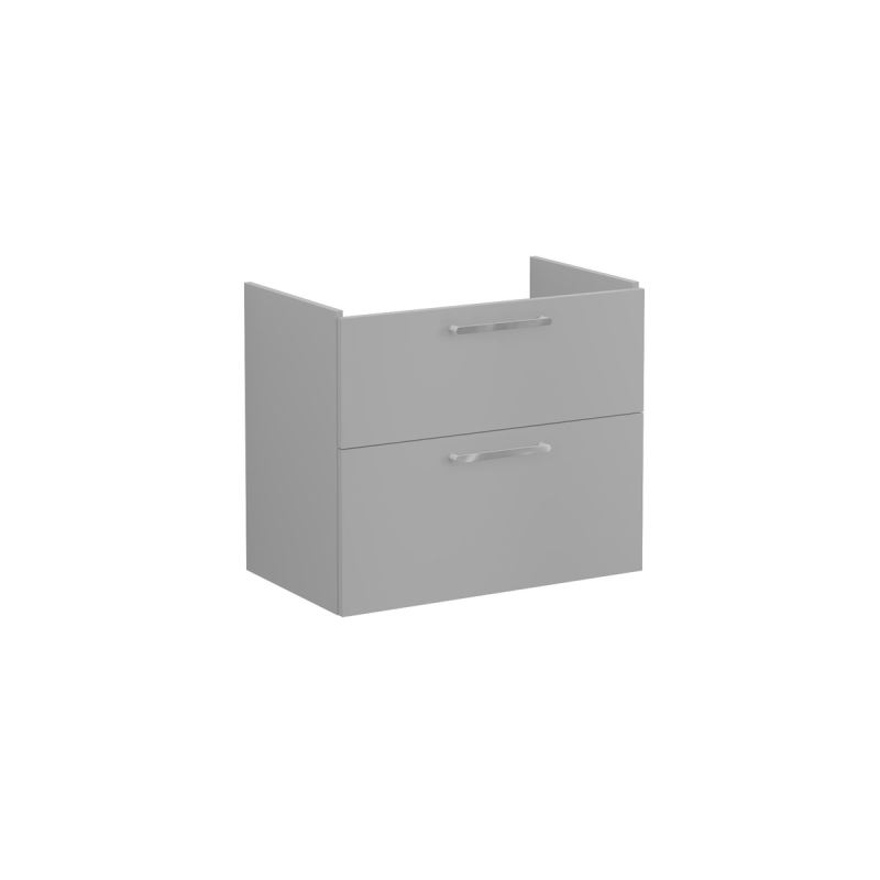 WaschtischunterschrankRoot Flat Waschtischunterschrank, mit 2 Vollauszügen, 76,5 cm, Felsgrau Matt