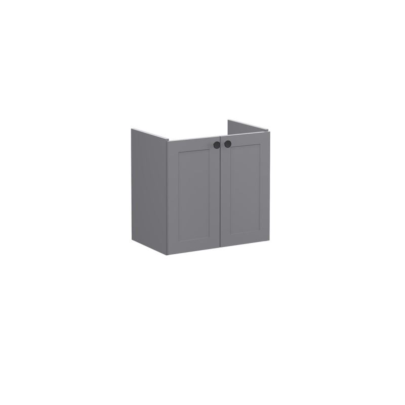 Waschtischunterschrank CompactRoot Classic Waschtischunterschrank Compact, mit 2 Türen, 56,5 cm, Grau Matt
