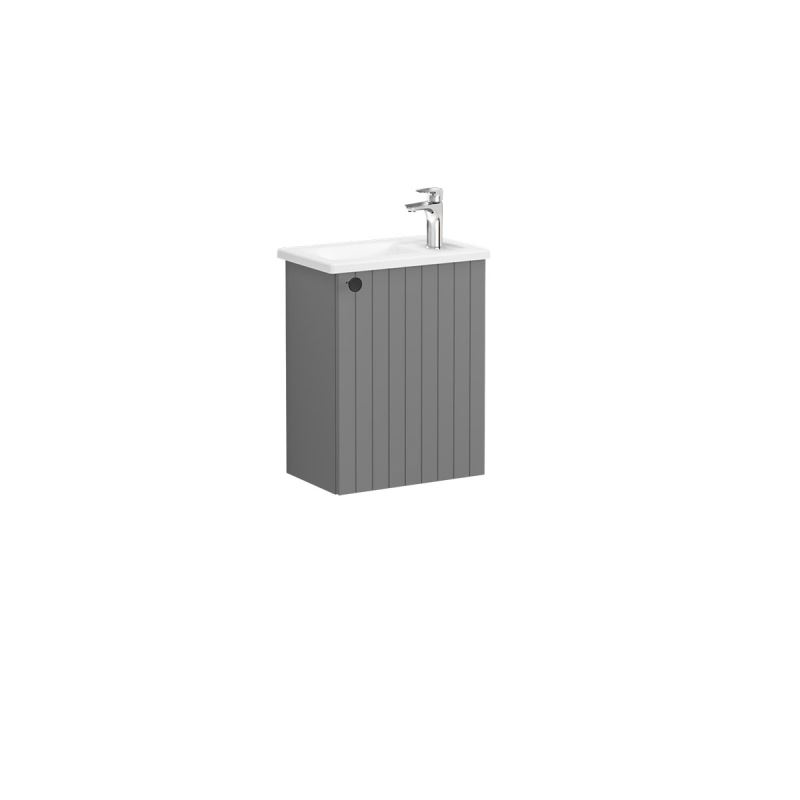 Waschtischunterschrank CompactRoot Groove Waschtischunterschrank Compac, 41,5 cm, Grau Matt