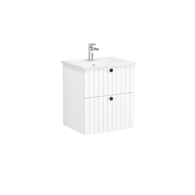 WaschtischunterschrankRoot Groove Waschtischunterschrank, mit 2 Vollauszügen, 56,5 cm, Weiß Matt