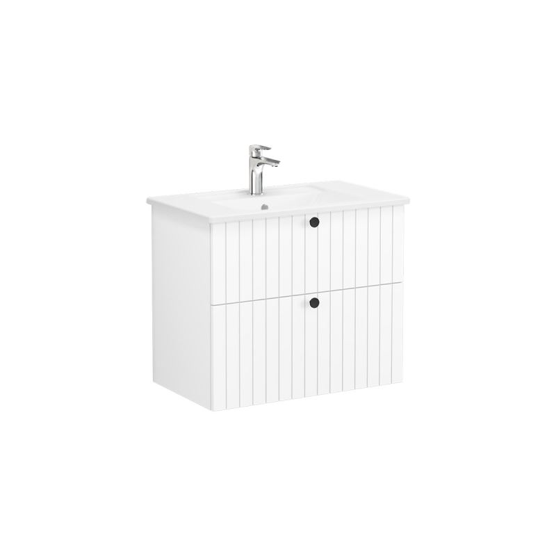 WaschtischunterschrankRoot Groove Waschtischunterschrank, mit 2 Vollauszügen, 76,5 cm, Weiß Matt