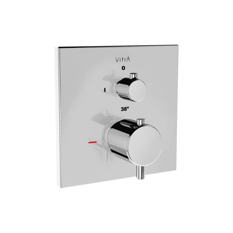 Thermostat-Einhebel-Wannenfüll- und Brausearmatur V-Box UnterputzmontageRoot Square Wannenfüll- und Brausethermostat V-Box, Unterputzmontage, Chrom