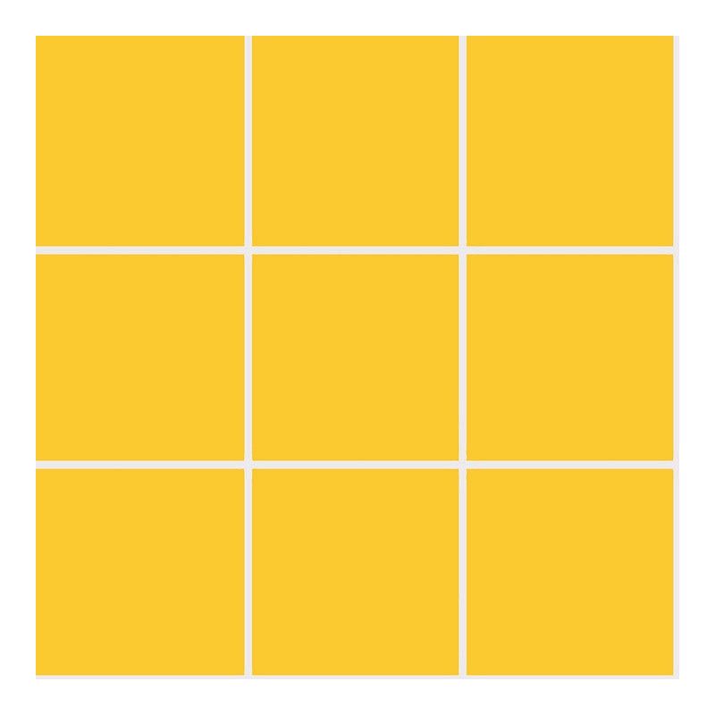 10x10 PRO Color Mosaik Gelb BrillantSchnitt Tile, Brillant