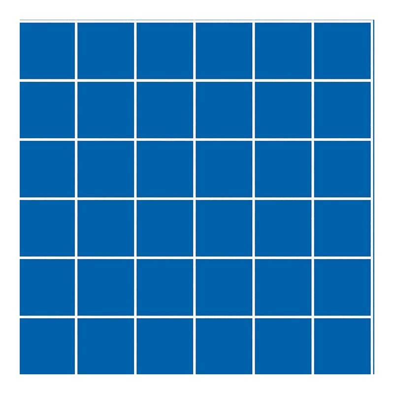 5x5 PRO Color Mosaik Blauer See BrillantSchnitt Tile, Brillant