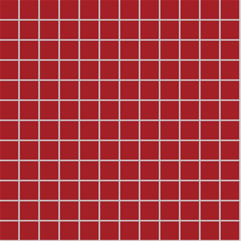 2.5x2.5 PRO Color Mosaik Rot BrillantSchnitt Tile, Brillant