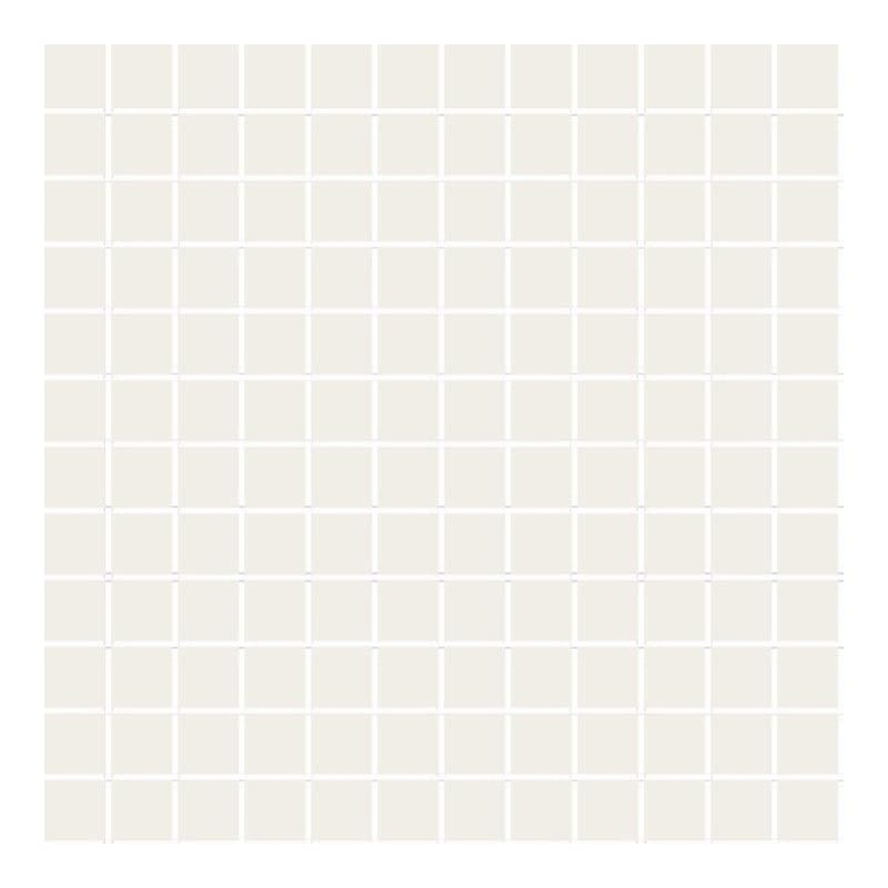 2.5x2.5 PRO Color Mosaik Weiß MattSchnitt Flisen, Matt