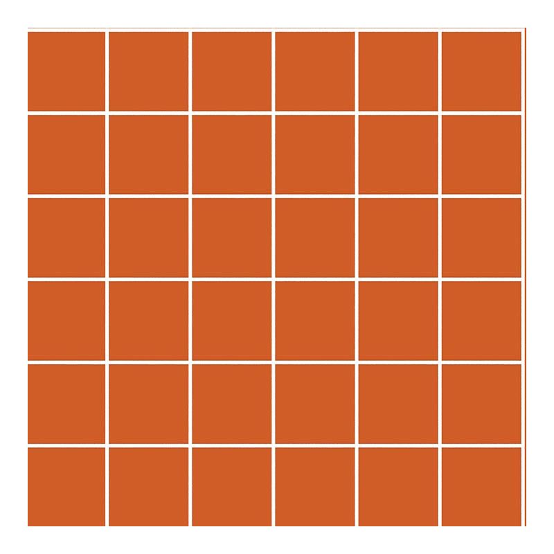 5x5 PRO Color Mosaik Orange BrillantSchnitt Tile, Brillant