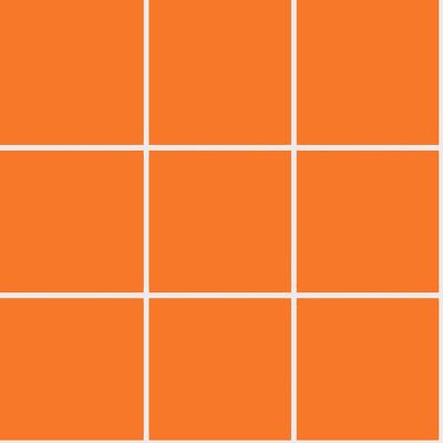 10x10 PRO Color Mosaik Orange Matt