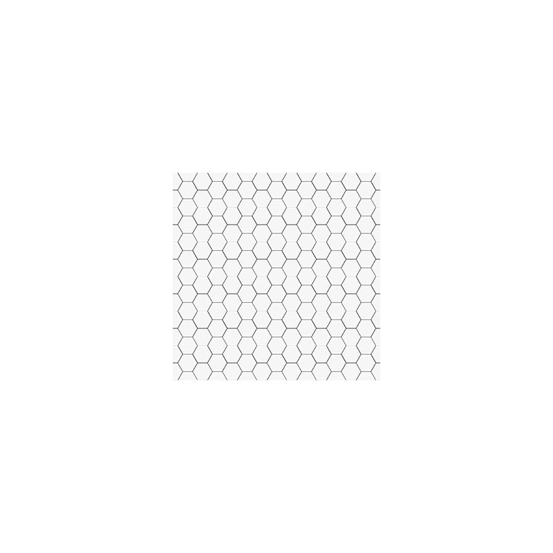 2.5x2.5 miniworx Mosaik RAL 9016 Weiß MattSchnitt Flisen, Matt