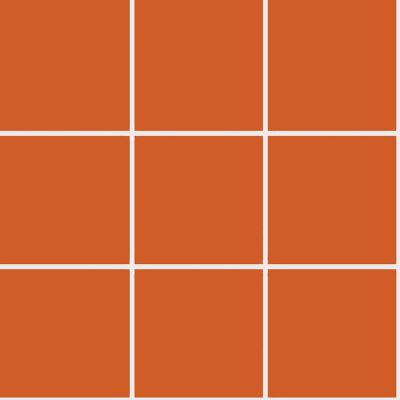 10x10 PRO Color Mosaik Orange Brillant