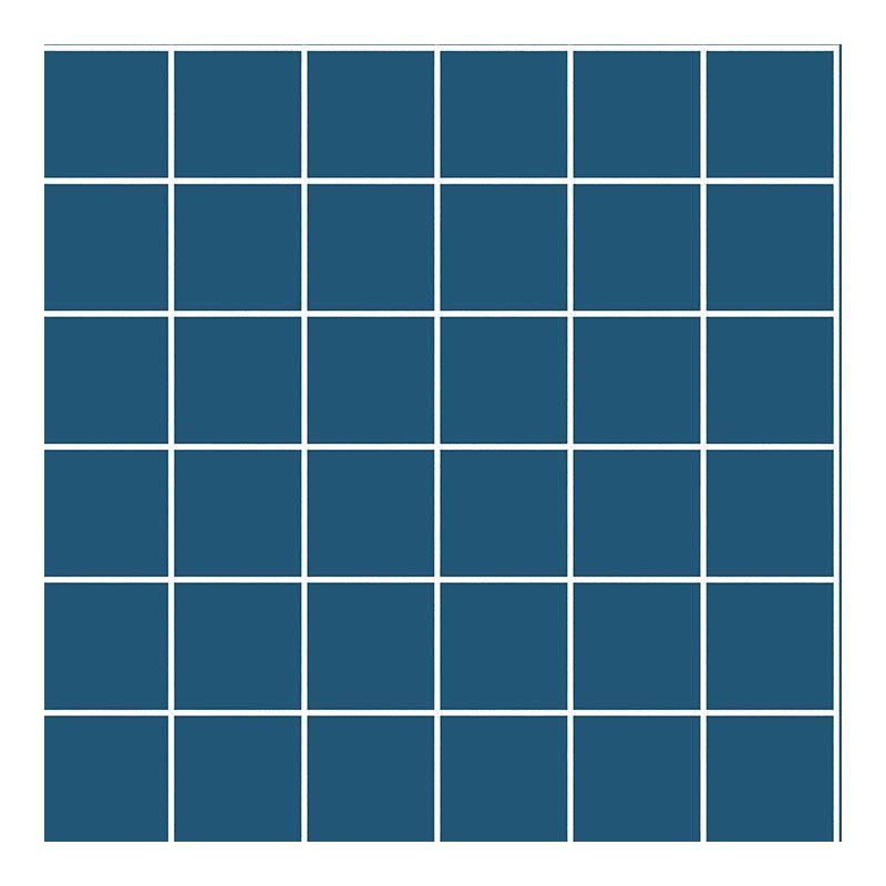 5x5 PRO Color Mosaik Meerblau MattSchnitt Flisen, Matt