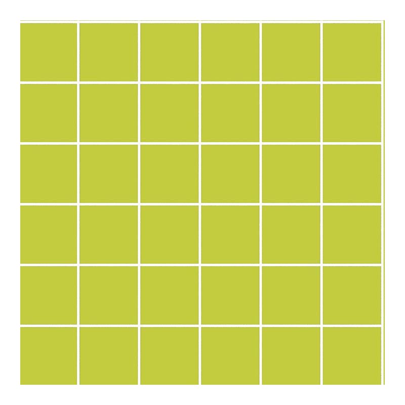 5x5 PRO Color Mosaik Lime Grün BrillantSchnitt Tile, Brillant