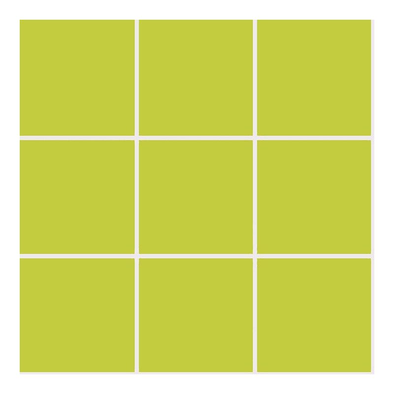 10x10 PRO Color Mosaik Lime Grün BrillantSchnitt Tile, Brillant