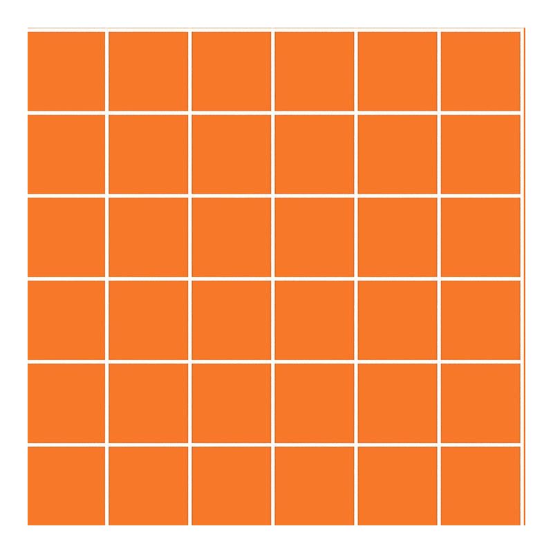 5x5 PRO Color Mosaik Orange MattSchnitt Flisen, Matt