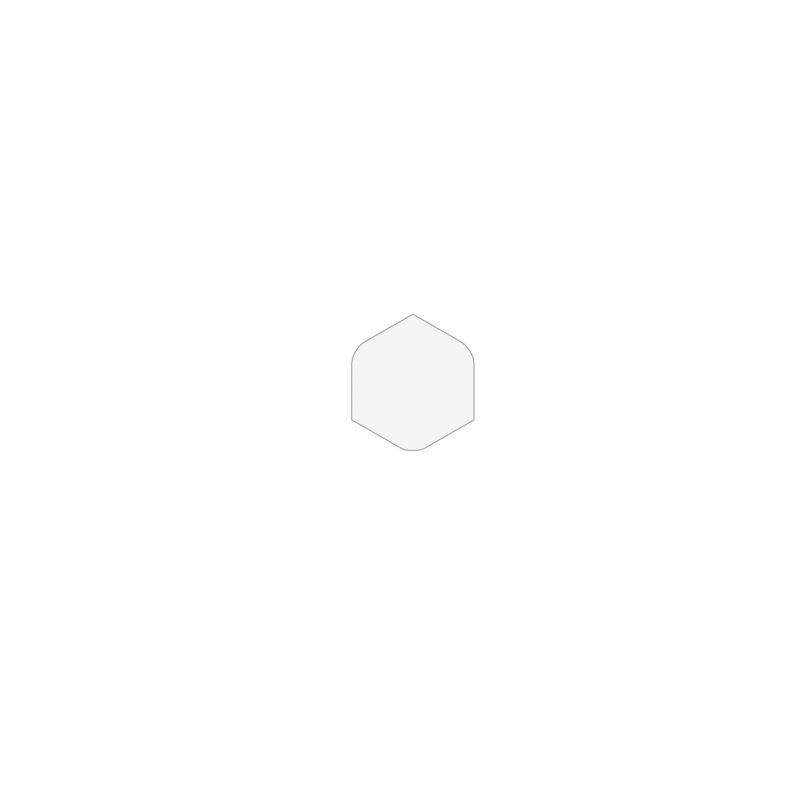 5x5 PRO Color|miniworx Ergänzungsstücke Weiß BrillantPorzellanfliesen, Brillant