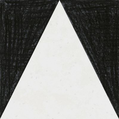 15x15 Atelier 01 Carrelage triangle (Négatif) Schwarz Matt
