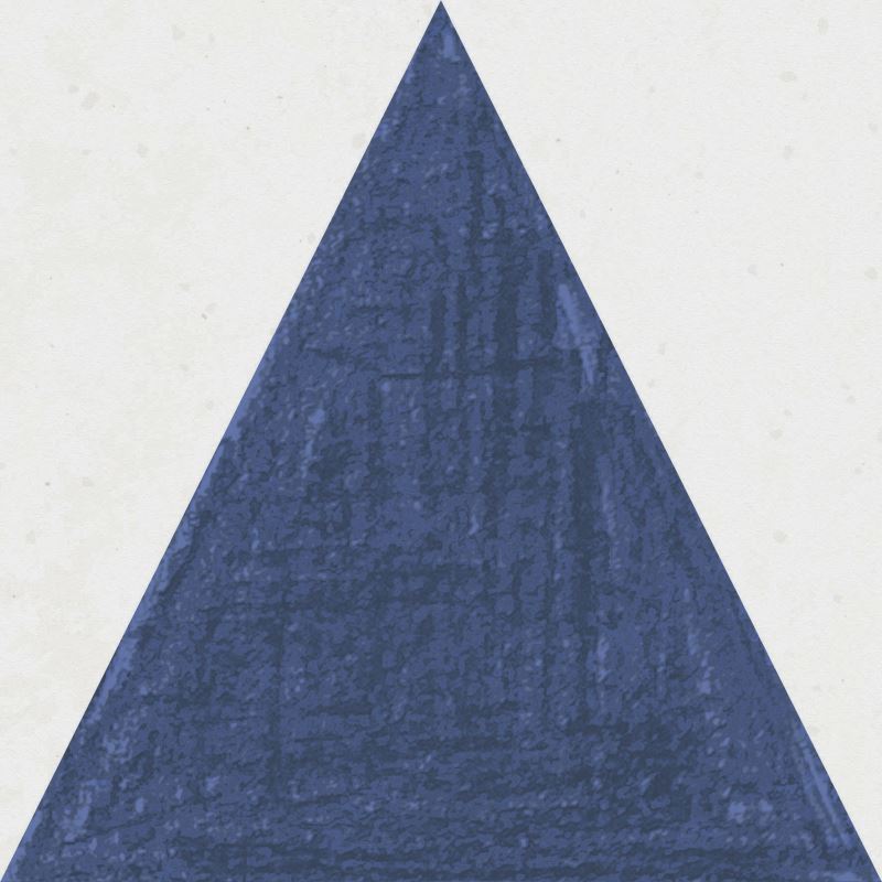 15x15 Atelier 01 Carrelage triangle Royal Blau MattPorzellanfliesen, Matt